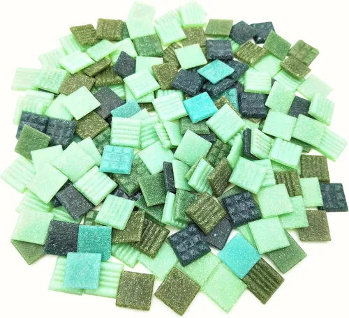 Miniatura 7 de Azulejos de mosaico de cuarzo de 1.1 libras, piezas de mosaico multicolor de 3/4 pulgadas, piedras para hacer mosaicos, manualidades, pasatiempos