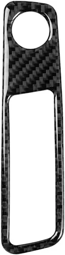 Miniatura 9 de Blazeray Accesorios interiores de fibra de carbono, cubierta decorativa, ajuste adhesivo para Audi A4 B9 2017-2019 (cubierta de perilla central)