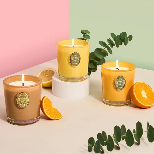 Miniatura 6 de M&SENSE Vela de soja natural, marrón Santal, 10.2 onzas, quema 55H, vela perfumada de lujo para relajación, regalo, decoración del hogar, para Lichi