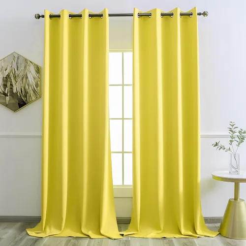 Miniatura 82 de YGO - Cortinas verdes de 183 cm de ancho por 213 cm de largo para dormitorio - Cortinas opacas con ojales en la parte superior, extra anchas