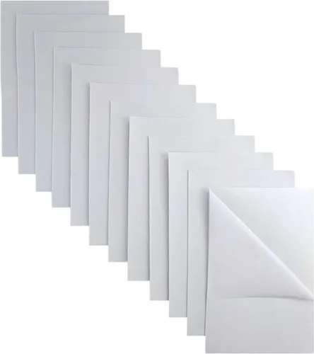 Miniatura 13 de Jtnohx Hojas de fieltro autoadhesivas, 11 piezas de fieltro adhesivo rígido, cuadrado de tela de 8 x 12 pulgadas con respaldo adhesivo para Marrón
