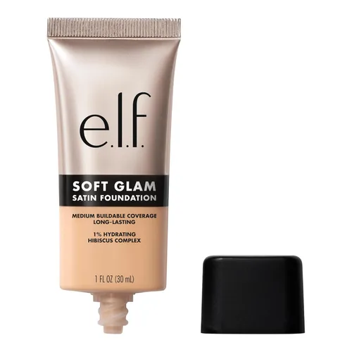 Miniatura 35 de e.l.f. Base de Maquillaje Soft Glam, Cobertura Media, Base de Larga Duración y Modulable para un Acabado Suave y Satinado, Vegana y Libre de 55