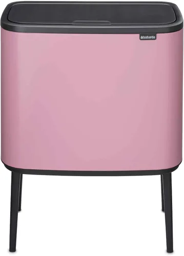 Miniatura 22 de Brabantia Bo Cubo de basura - 1 cubo interior de 9.5 galones (acero mate FPP) cubo de basura para residuos/reciclaje, compartimento extraíble +