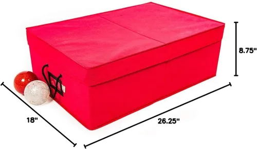 Miniatura 6 de Santa's Bags [Caja de almacenamiento para adornos navideños con divisores] - (Capacidad para 48 adornos de hasta 4 pulgadas de diámetro) Bandejas