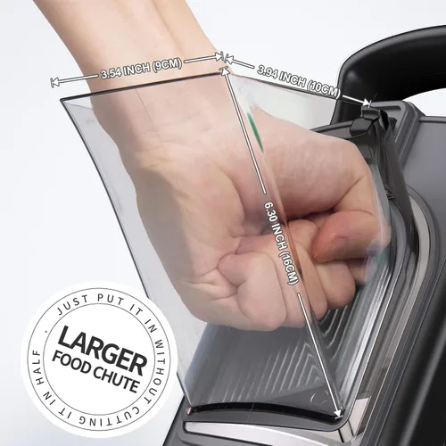 Miniatura 3 de Jonscook Rebanador de mandolina todo en uno seguro para cocina, picador de alimentos con contenedor, cortador de verduras con grosor ajustable
