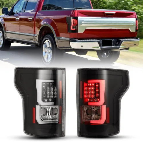 Miniatura 5 de Nixon Offroad Luces traseras LED para Ford F-150 2015 2016 2017 con luz de señal de giro LED, luz de funcionamiento, luz de freno (lente roja)