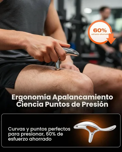 Miniatura 6 de lifechill Herramienta de masaje de punto gatillo para masaje de tejido profundo y Gua Sha, herramienta raspadora muscular HSA para aliviar el dolor