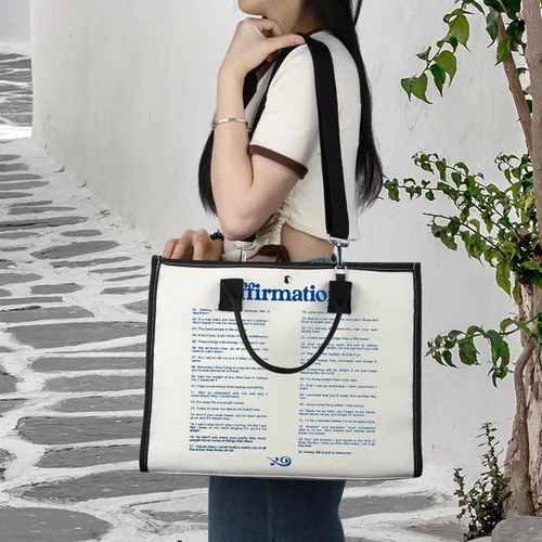 Miniatura 2 de BWWKTOP Bolsa de lona con letras de canciones, álbum de cantante, regalos inspirados en los fanáticos del cantante, bolsa de hombro para fanáticos