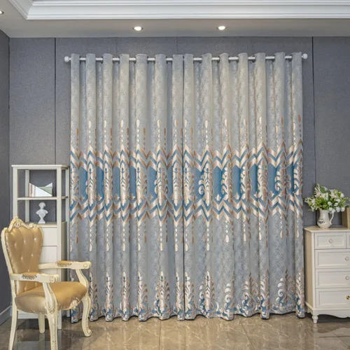Miniatura 33 de VOGOL Cortinas/Cortinajes/Paneles/Tratamientos Personalizados Simples de Chenilla Jacquard Opacas Elegancia para Ventana para Dormitorio Sala