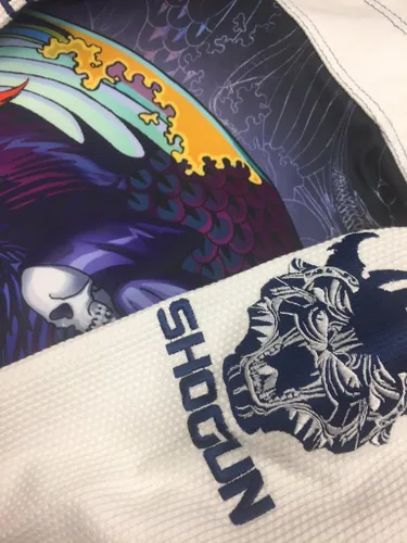 Miniatura 5 de SHOGUN Fight Jiu Jitsu Gi Tao Premium 15.87oz tejido de perlas de algodón BJJ