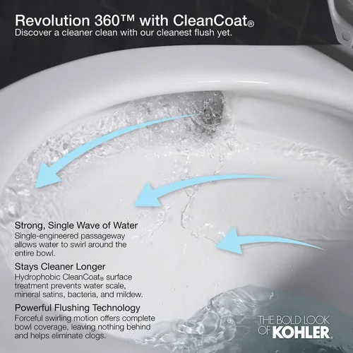Miniatura 4 de KOHLER Cimarron Comfort - Cuenco para inodoro con altura alargada para silla Biscuit