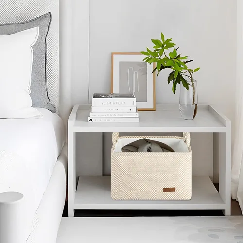 Miniatura 4 de Contenedores de almacenamiento – Cestas de almacenamiento grandes para organizar el hogar, armario, estante de guardería, juguete – Contenedores