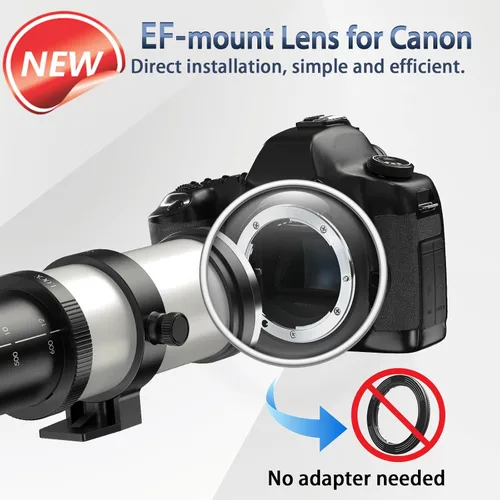 Miniatura 2 de Lente telefoto EF/EF-S 420-800mm F8.3 de zoom (MF) para cámaras Canon EOS Rebel T8i/T7i/T7/T6i/T5/T3i/T2i/XSi/SL3/SL2/T100/90D/80D/70D/50D/5D Mark