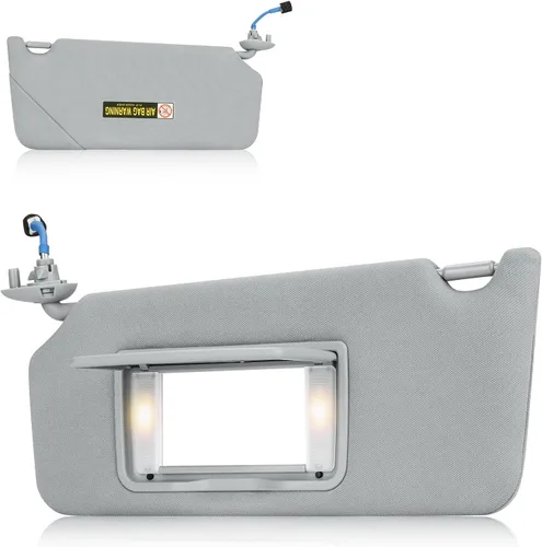 Miniatura 7 de Visera solar para el lado izquierdo del conductor con luz de cortesía para Honda Accord 2008, 2009, 2010, 2011, 2012, reemplazo para 83280TA0A91ZB
