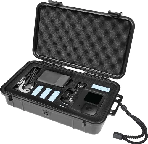 Smatree Estuche Rígido Compacto Impermeable Compatible para GoPro Hero 13/12/11/10/9/8/7/6/5/2018/AKASO Brave 7 LE/DJI Osmo Action, Portátil,