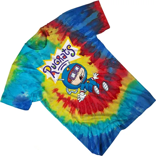 Miniatura 4 de Nickelodeon Camisa clásica Rewind para hombre - Rugrats, Ren & Stimpy y Hey Arnold Tie Dye