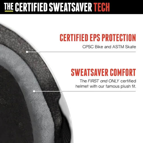 Miniatura 4 de Triple Eight El casco certificado Sweatsaver con visera para Roller Derby, Skateboarding y BMX