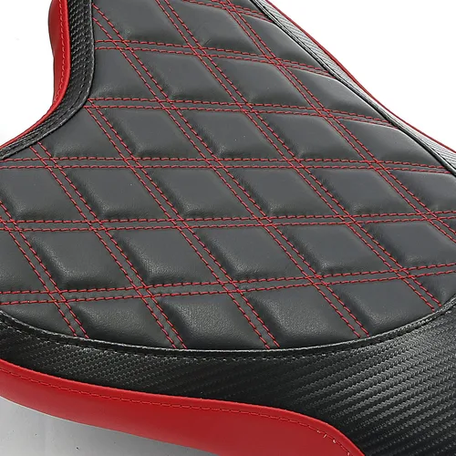 Miniatura 4 de TCT-MOTORPARTS Fundas de asiento delantero y trasero de motocicleta para Yamaha YZFR6 YZF R6 YZF-R6 2006-2007 (negro y rojo #1)