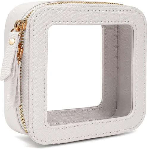 Miniatura 19 de LETGO Bolsas de Maquillaje Transparentes, Bolsa de Aseo Aprobada por la TSA con Cierre, Organizador de Maquillaje Transparente de Gran Capacidad