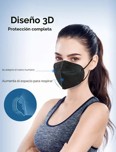 Miniatura 4 de HUHETA 50 PCs KN95 Face Mask, 5-Layer Face Mask Filter Efficiency≥95%