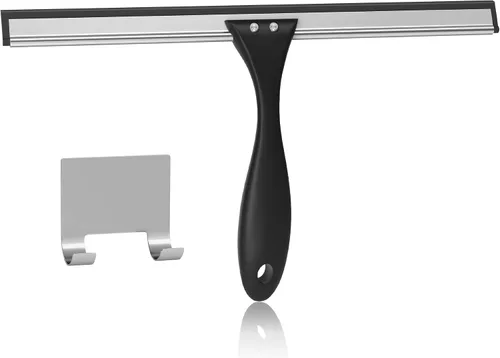 Miniatura 12 de AmazerBath Escobilla para puerta de cristal de ducha, escobilla de ducha para puertas de cristal, escobilla multiusos con gancho para puertas