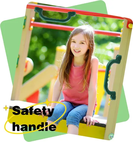 Miniatura 7 de Juego de 4 manijas de seguridad para patio de recreo para niños, accesorios para patio trasero, casa del árbol