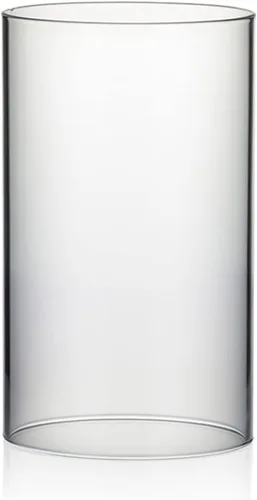Miniatura 20 de WGVI Funda para portavelas Hurricane, ancho de 2 pulgadas, altura de 12 pulgadas, portavelas cilíndrico de vidrio transparente, tubo de chimenea