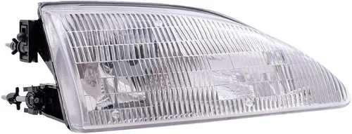 Miniatura 3 de Repuesto de faros delanteros lado del chófer y pasajero con lente texturado para Ford F4ZZ13008F F4ZZ13008E