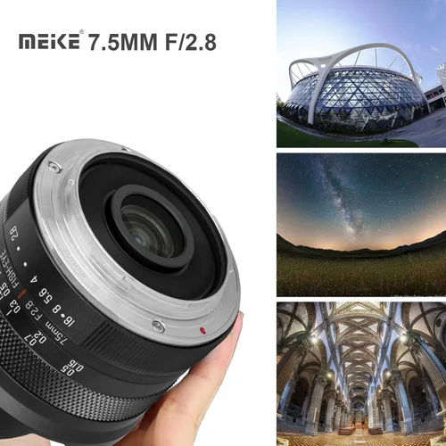 Miniatura 4 de Meike MK-0.295 in f2.8 Ultra Wide Circular APS-C Lente Ojo de Pez de Enfoque Manual para Sony E Mount Cámara sin espejo