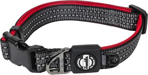Miniatura 7 de Franklin Pet Supply Co. - Collar de nailon para perro, comodidad reflectante, ajuste, neopreno, ajustable, pequeño, mediano, grande, cachorro, Negro