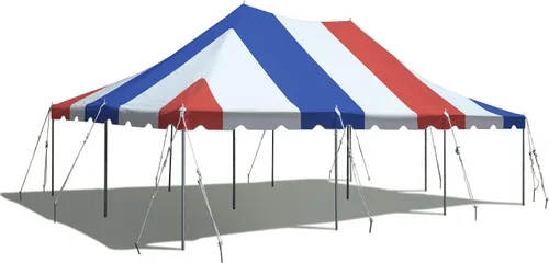 Miniatura 12 de TentandTable Tienda de campaña con toldo de alta calidad de 20 x 40 pies, rojo/blanco/azul, para exteriores, capacidad de 80 a 160 personas
