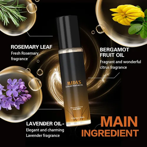 Miniatura 5 de Colonia de feromonas para hombres – Aceite de perfume de feromonas para él Fórmula de larga duración – Negrita, magnético, tamaño de viaje (1 unidad)