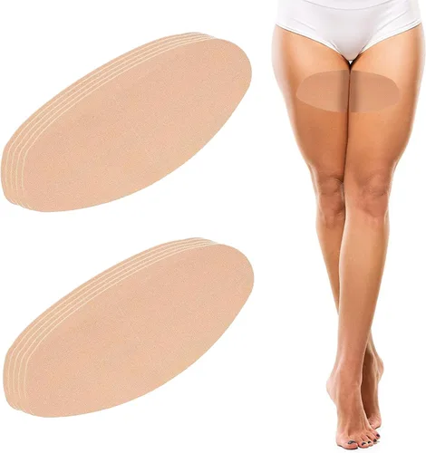 Parches transparentes antifricción para muslos para mujer, paquete de 12 protectores invisibles para muslos, prevención de rozaduras, impermeables,