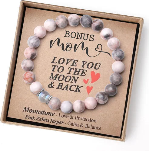 Miniatura 9 de Regalos de Navidad para mamá, tía, abuela, hermana, amor, equilibrio, pulsera de cristal natural con significado, regalos hechos a mano
