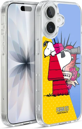 Miniatura 335 de Head Case Designs Funda de gel con licencia oficial de Peanuts Snoopy & Woodstock Halfs and Laughs [protección de grado militar] compatible