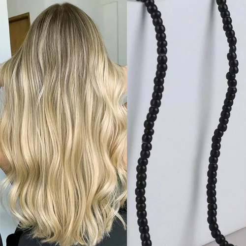 Miniatura 7 de 1000 cuentas precargadas de nano-cuentas forradas de silicona de 0.118 pulgadas para extensiones de cabello, extensiones de cabello humano