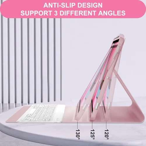 Miniatura 5 de Funda de teclado para Samsung Galaxy Tab S7 FE (5G)/S8 Plus/S7 Plus de 12.4 pulgadas Teclado Bluetooth magnético desmontable Funda protectora