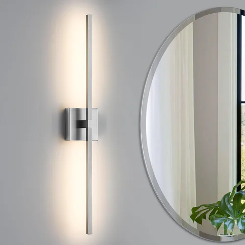 Miniatura 10 de Lámpara de tocador de baño negra de 30 pulgadas, giratoria de 360°, 18 W, regulable, 5CCT, LED, lámpara de baño negra sobre espejo, luces modernas