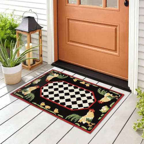 Miniatura 9 de Liora Manne FRONTPORCH - Alfombra duradera copetuda a mano para interiores y exteriores, decoración de aves de jardín de transición