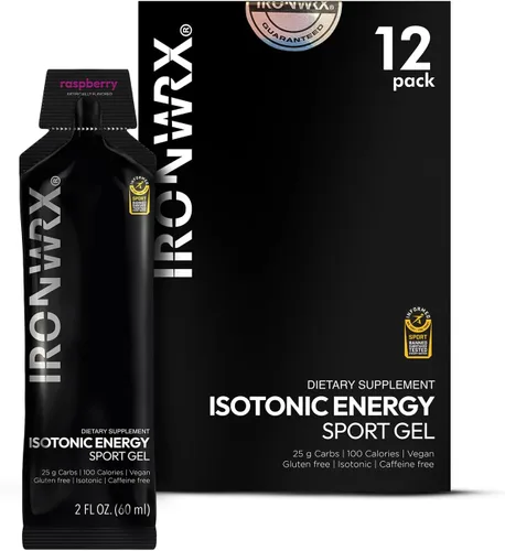 Miniatura 10 de Isotonic Energy Gels 0.88 oz de carbohidratos rápidos y electrolitos Combustible de resistencia sin desorden para correr, ciclismo y triatlones