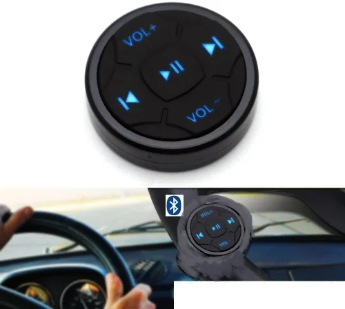 Miniatura 2 de YuYue Electronic Botón inalámbrico Bluetooth de botón multimedia para selfie, control remoto de música, inicio de Siri para iPhone. Se aplica al