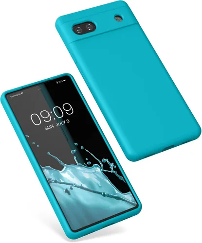 Miniatura 285 de kwmobile Funda Compatible con Google Pixel 6 Pro - Funda de teléfono de silicona TPU con acabado suave - Azul Arrecife