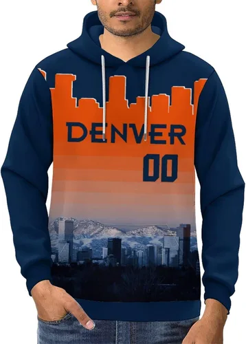Miniatura 36 de Custom Football Hoodies City Night Skyline Personalized Sweatshirt Name Number Fan Gift Pullover for Men Women Youth
