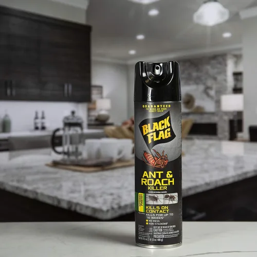 Miniatura 6 de Black Flag Ant & Roach Killer Aerosol, aroma fresco de primavera, 17.5 onzas, paquete de 12