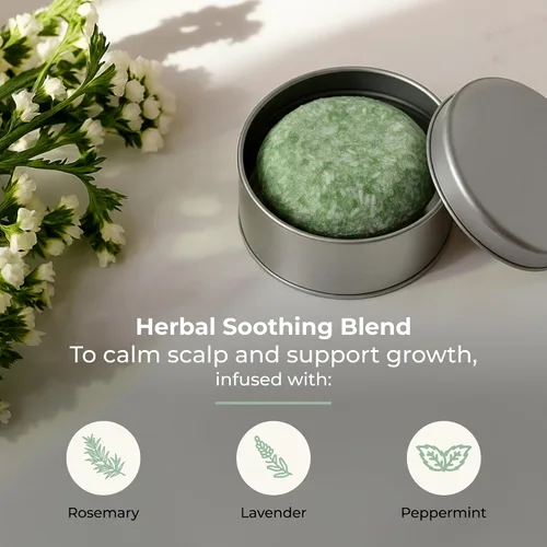 Miniatura 2 de ZWS Barra de champú, limpiador vegano para viajes, gimnasio y campamento, seguro para cabello teñido y tratado, soporta cabello graso, caspa