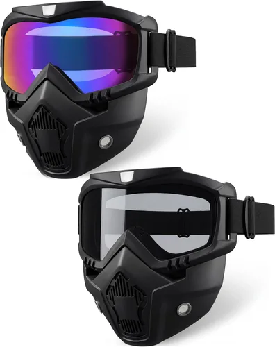 Miniatura 7 de Frienda Gafas para motocicleta, máscara de paintball, anti niebla, gafas de montar en motocicleta, tácticas, Airsoft, gafas de seguridad ATV