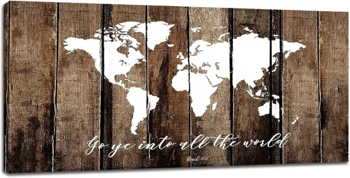 Miniatura 17 de Arte de pared cristiano grande con texto en inglés «Be Still and Know That I Am Gods» («Be Still and Know That I Am Gods») para decoración de pared
