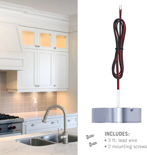 Miniatura 6 de Armacost Lighting TriVue 223310 - Luz de disco LED regulable, color blanco brillante (4000 K) con acabado de aluminio plateado