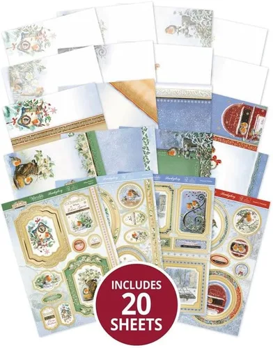 Miniatura 2 de Hunkydory - Almohadillas de artesanía de lujo - Little Red Robin - DCPAD121