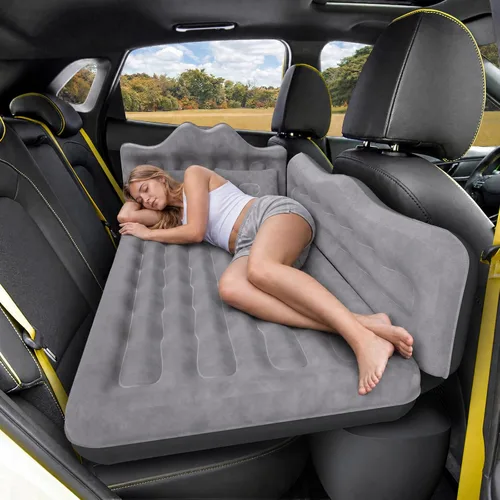 Miniatura 10 de Colchón de aire del coche del asiento trasero: cama inflable de camping de coche SUV para camión furgoneta, almohadilla de dormir gruesa de doble